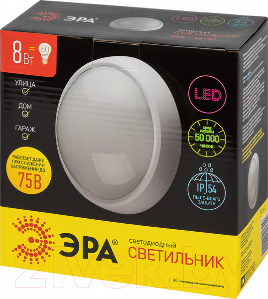 Изображение товара Светильник ЖКХ ЭРА  SPB-1-08 (W) / Б0017326