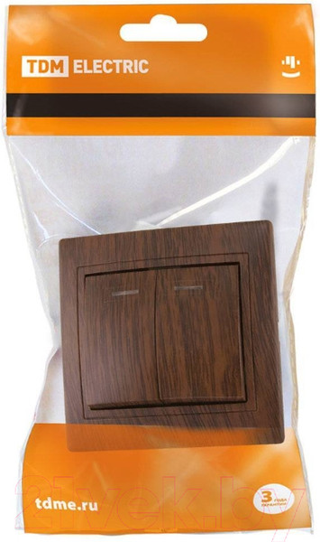 Изображение товара Выключатель TDM Таймыр SQ1814-0305 (эко-бук)