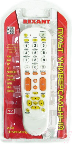 Изображение товара Универсальный пульт ДУ Rexant RX-951 / 38-0001