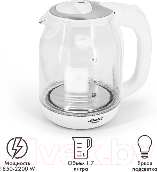 Изображение товара Электрочайник Atlanta АТН-2469 (белый)