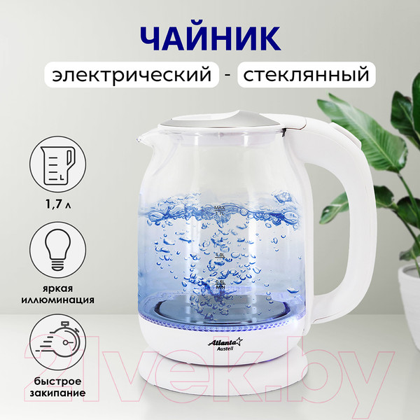 Изображение товара Электрочайник Atlanta АТН-2469 (белый)