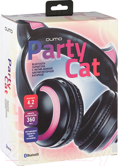 Изображение товара Наушники детские Qumo Party Cat ВТ 0024