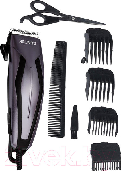 Изображение товара Машинка для стрижки волос Centek CT-2128 (черный/фиолетовый)
