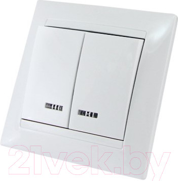 Изображение товара Выключатель TDM Лама SQ1815-0005 (белый)