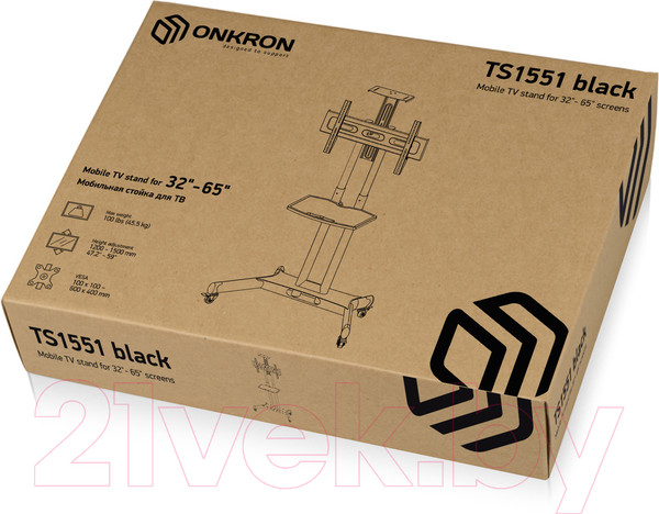 Изображение товара Стойка для ТВ/аппаратуры Onkron TS1551