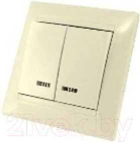Изображение товара Выключатель TDM Лама SQ1815-0105 (слоновая кость)