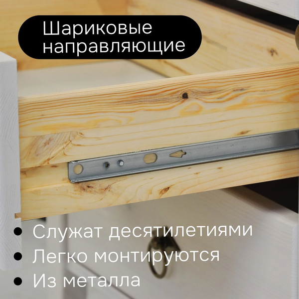 Изображение товара Прикроватная тумба Dipriz Боцен Д 7183-4.1 (белый воск укрывистый)