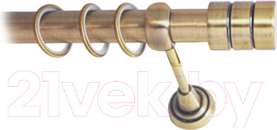 Изображение товара Карниз для штор Lm Decor Цилиндр 088 1р гладкий 25мм (антик, 4м)