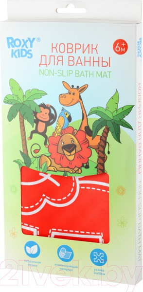 Изображение товара Коврик для купания Roxy-Kids BM-M164R (красный лев)