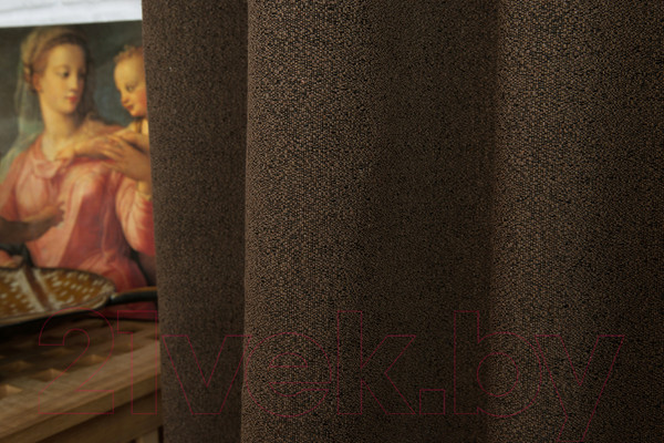 Изображение товара Комплект штор Delfa СШД-050 Icaro/86 (160x270, коричневый/marron)