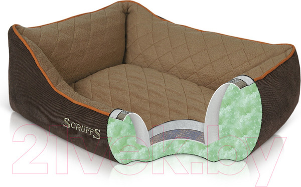 Изображение товара Лежанка для животных Scruffs Thermal Box Bed / 677298 (коричневый)