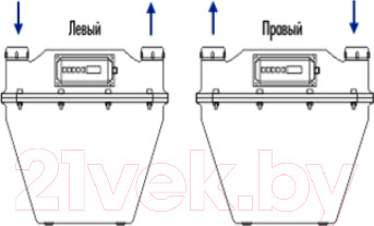 Изображение товара Счетчик газа бытовой БелОМО СГД ЗТ 1 G6 / 8181-00 (левый)