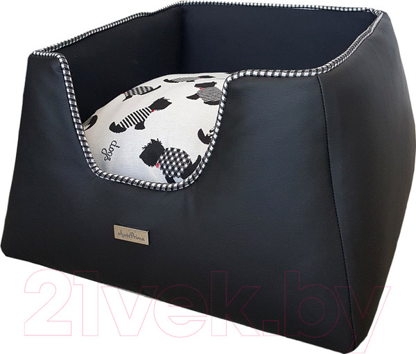 Изображение товара Лежанка для животных AntePrima Tronky / TRPELDOGNER01 (черный/собачки)