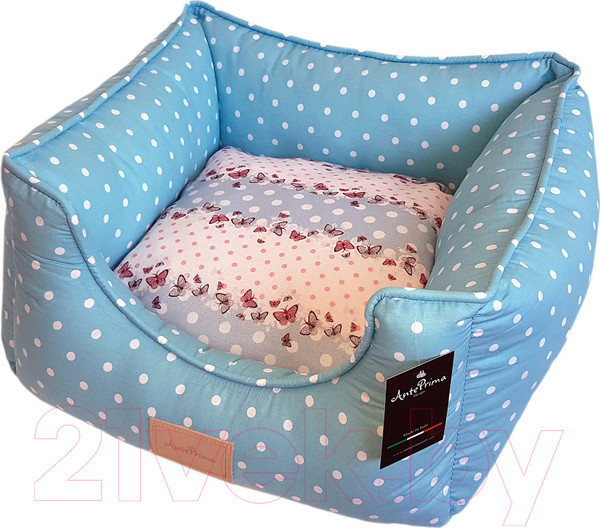 Изображение товара Лежанка для животных AntePrima Yolande / YOLTURPOIS02 (голубой в горошек)