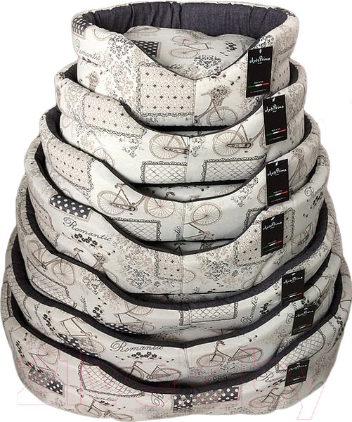 Изображение товара Лежанка для животных AntePrima Mathilde / MABIKEGRIS06 (молочный принт)