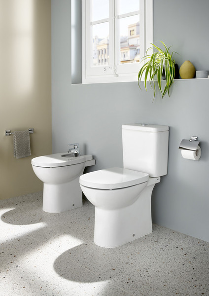 Изображение товара Чаша унитаза напольного Roca Debba Round Rimless 734299P00Y (с двойным выпуском)