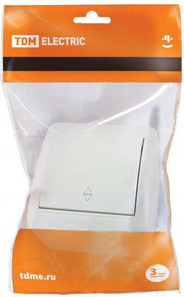 Изображение товара Выключатель TDM Селигер SQ1818-0011 (белый)