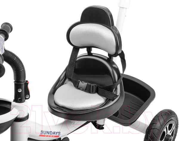 Изображение товара Трехколесный велосипед с ручкой Sundays SJ-9632 (белый)