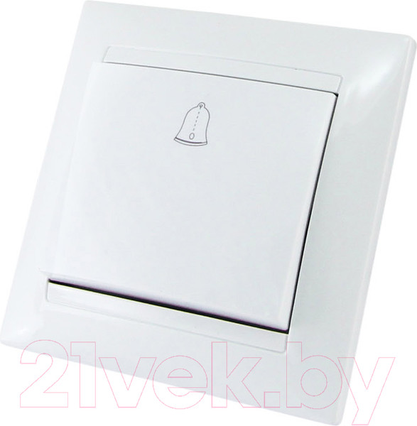 Изображение товара Кнопка звонка TDM Лама SQ1815-0008 (белый)