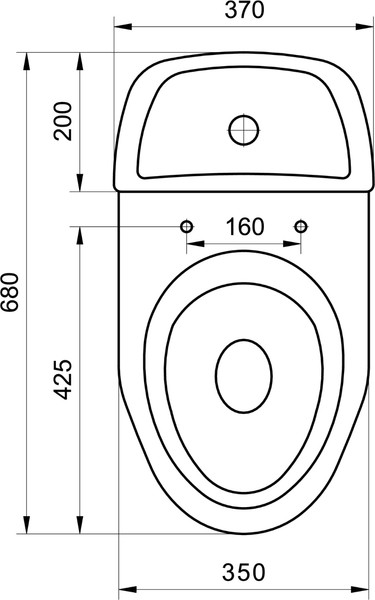 Изображение товара Унитаз напольный Santeri Соната 1P2012S0000BF