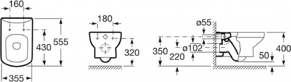 Изображение товара Унитаз подвесной Roca Dama Senso 7346517000