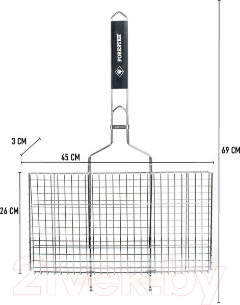 Изображение товара Решетка для мангала Forester BQ-N02