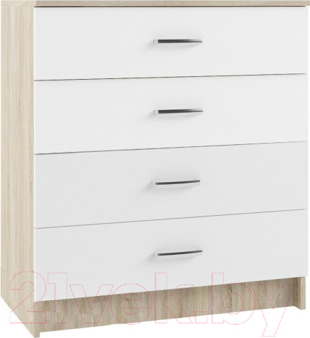 Изображение товара Комод ДСВ Софи СКМ 800.1 (сонома/белый глянец)