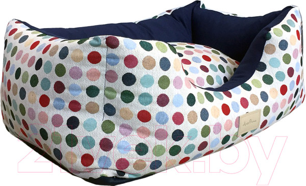 Изображение товара Лежанка для животных AntePrima Celine / CEPOISBLU02 (горошек белый/синий)