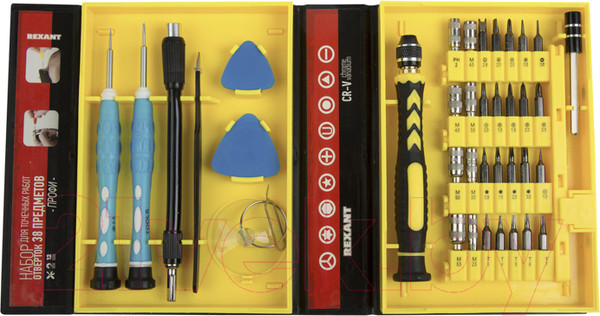 Изображение товара Набор отверток Rexant Профи 12-4761 (38 предметов)