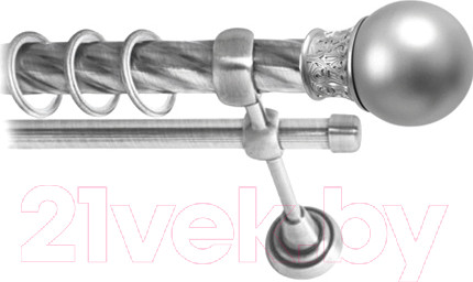 Изображение товара Карниз для штор Lm Decor Тифани 037 2р витой 25/16мм (сатин, 2м)