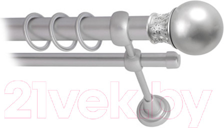 Изображение товара Карниз для штор Lm Decor Тифани 037 2р гладкий 25/16мм (сатин, 1.6м)