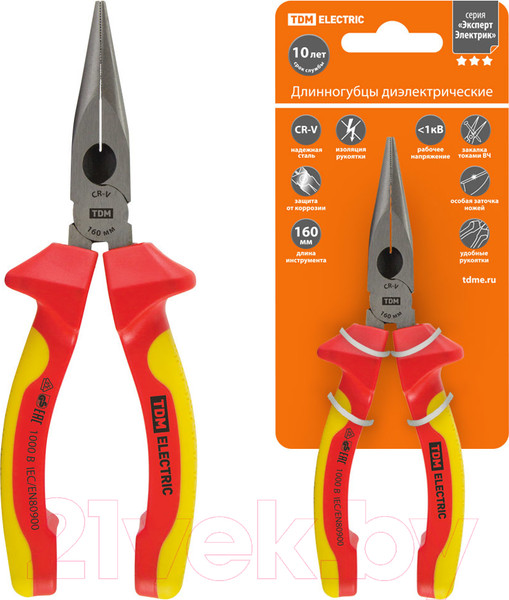 Изображение товара Длинногубцы TDM SQ1010-0103