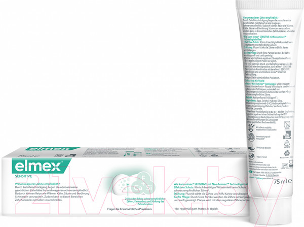 Изображение товара Зубная паста Elmex Сенситив плюс (75мл)