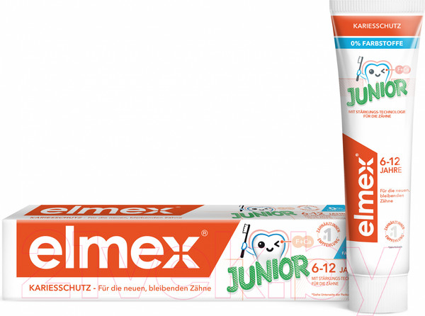 Изображение товара Зубная паста Elmex Junior для детей 6-12 лет (75мл)
