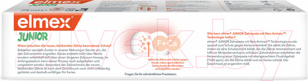 Изображение товара Зубная паста Elmex Junior для детей 6-12 лет (75мл)