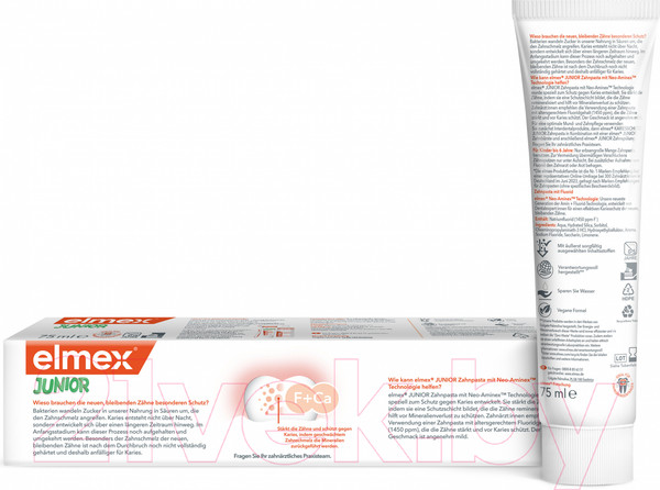 Изображение товара Зубная паста Elmex Junior для детей 6-12 лет (75мл)