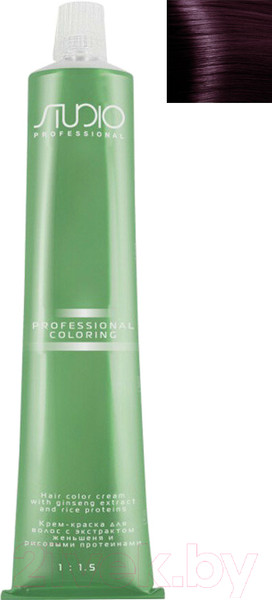 Изображение товара Крем-краска для волос Kapous Studio Professional с женьшенем и рисовыми протеинами 5.62 (светло-коричневый красно-фиолетовый)