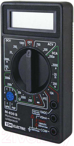 Изображение товара Мультиметр цифровой TDM M-830B / SQ1005-0001