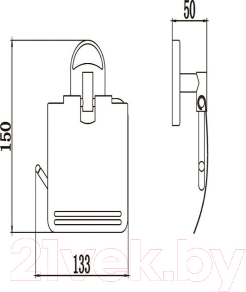Изображение товара Держатель для туалетной бумаги РМС A3020