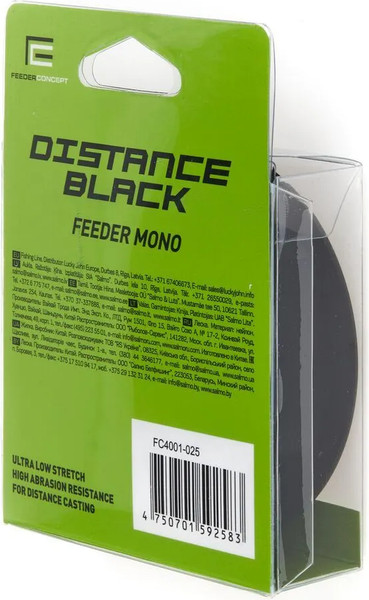 Изображение товара Леска монофильная Feeder Concept Distance Black 150/025 / FC4001-025