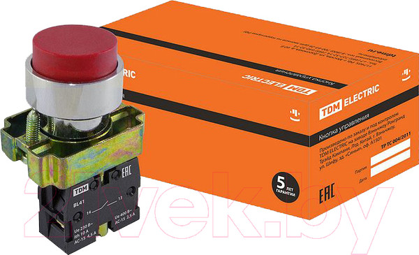 Изображение товара Кнопка для пульта TDM SQ0704-0060 (красный)