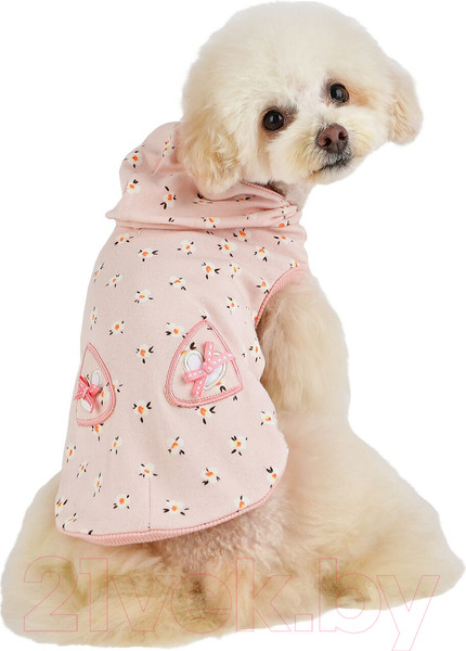 Изображение товара Футболка для животных Pinkaholic Fiorella с капюшоном / NATA-TS7567-IP-M (розовый)