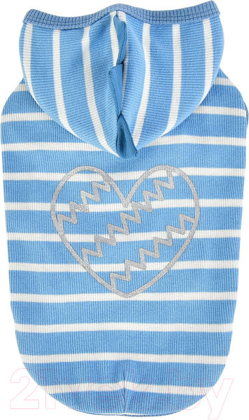 Изображение товара Футболка для животных Pinkaholic Mamours с капюшоном / NATA-TS7565-BL-M (голубой)