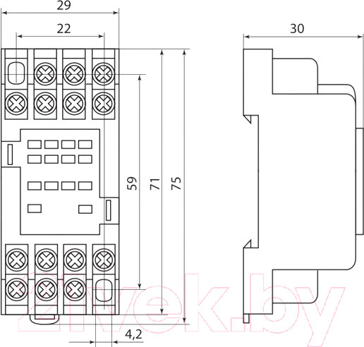 Изображение товара Разъем для реле TDM SQ0701-0008