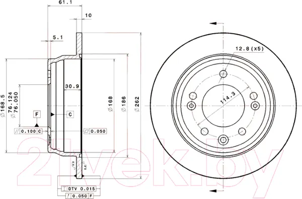Изображение товара Тормозной диск Brembo 08A86911