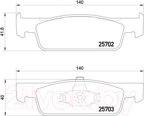 Изображение товара Тормозные колодки Brembo P68059