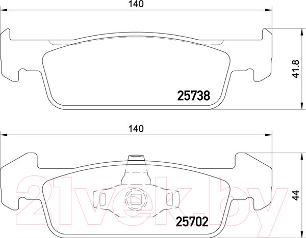 Изображение товара Тормозные колодки Brembo P68060