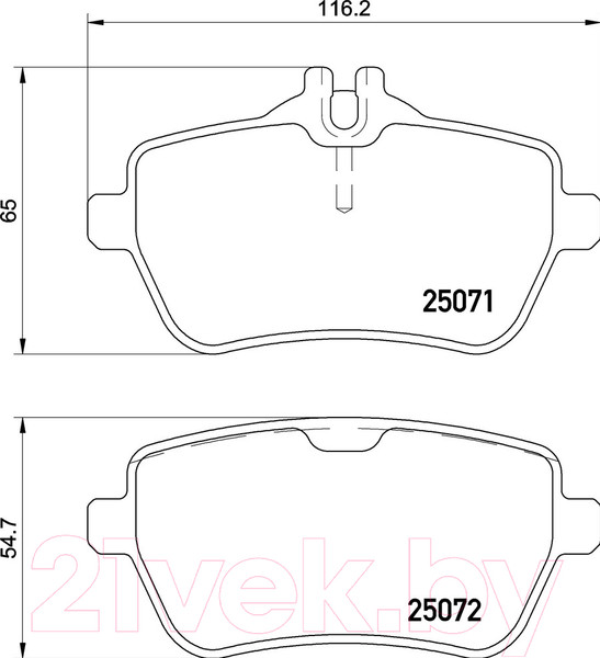 Изображение товара Тормозные колодки Brembo P50117