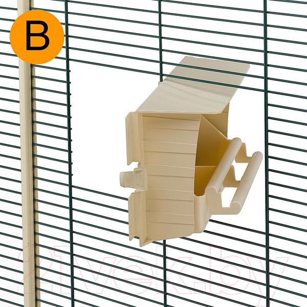 Изображение товара Кормушка для птиц и грызунов Ferplast Brava 6 / 84528713 (бежевый)