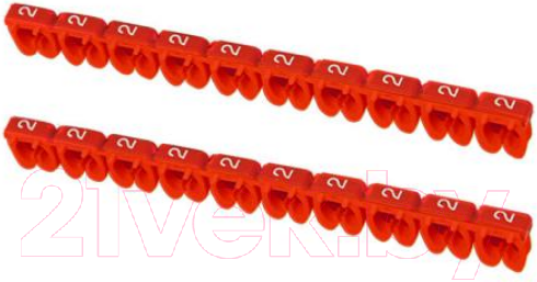 Изображение товара Маркер кабельный TDM SQ0534-0003 (150шт, красный)